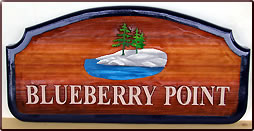 Blueberry Point Cottage Sign